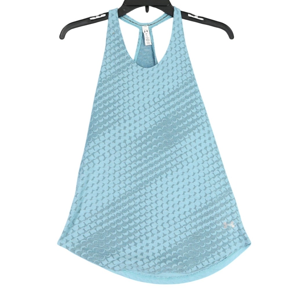 Under Armour Tank Top Womens S HeatGear Racerback Mesh Performance Running Gym